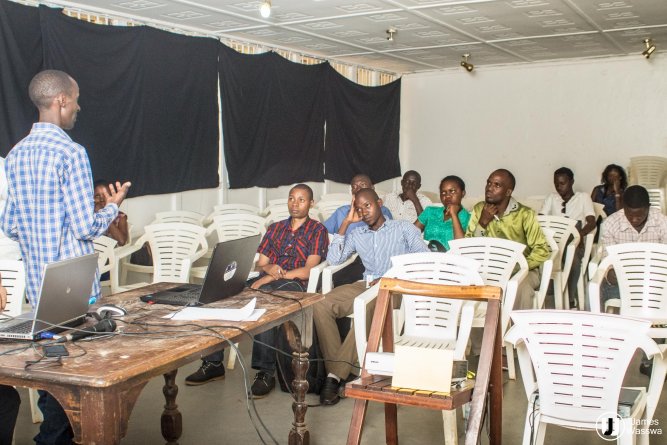 Some of the participants at the 3D workshop yesterday