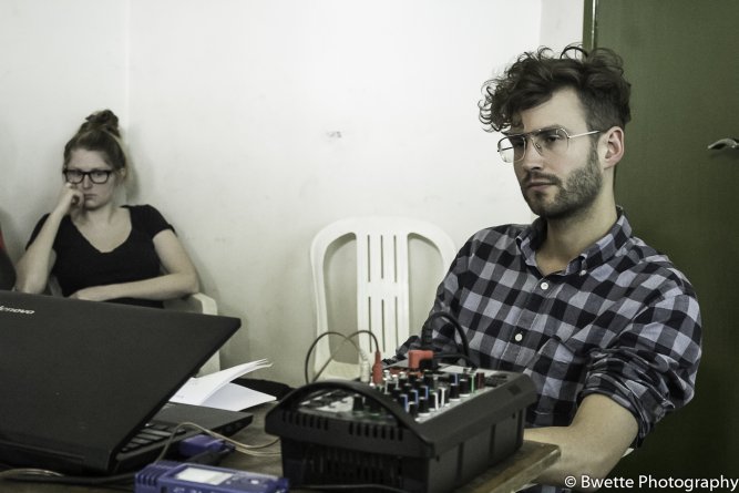 Simon Rittmeier at the workshop yesterday