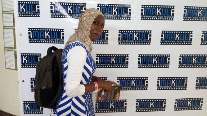 Waheedah Mwagale at the Amakula festival yesterday