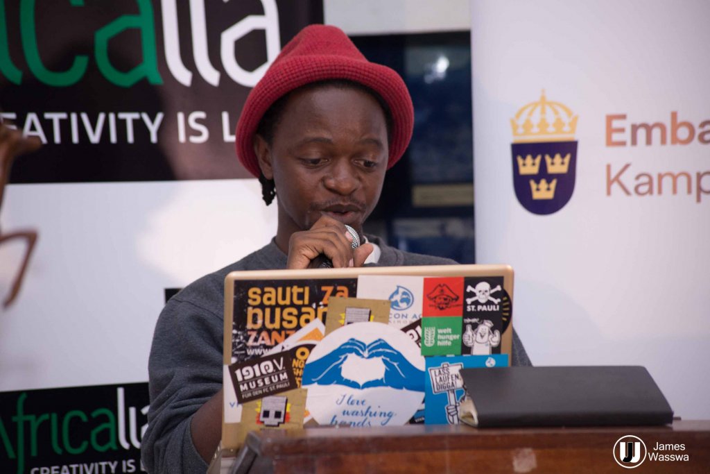 Andrew Kaggwa delivers the awards verdict on behalf of the jury